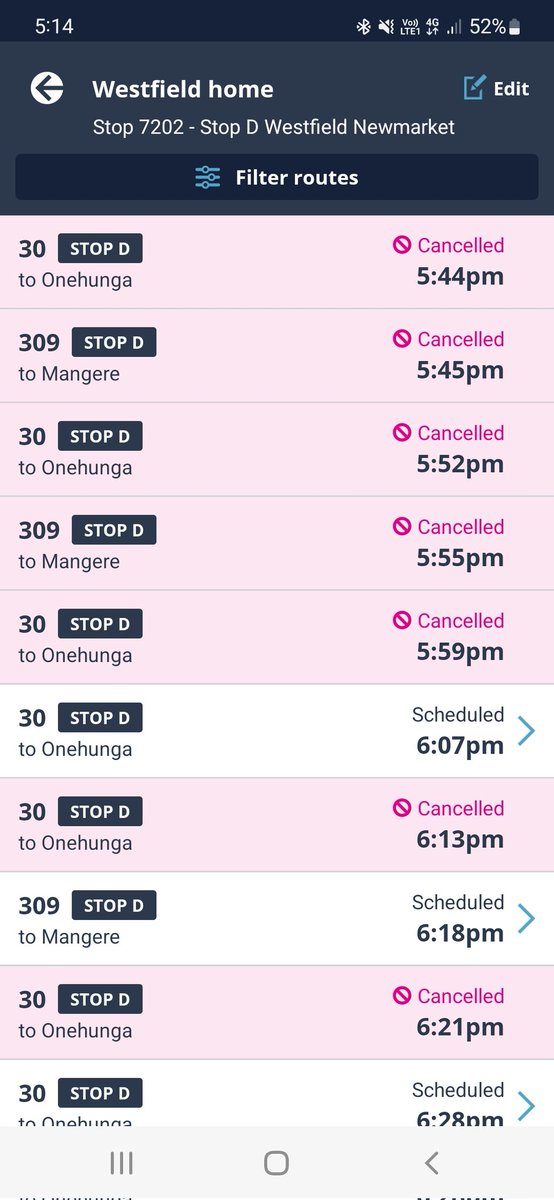 cgarethc's tweet photo. @AklTransport I can see a tweet back in May on staff illness impact. Is that still the problem? The situation in this image has become the rule rather than the exception (grateful for the visibility in app though). It's getting impractical. https://t.co/8Ex0pvdFEB