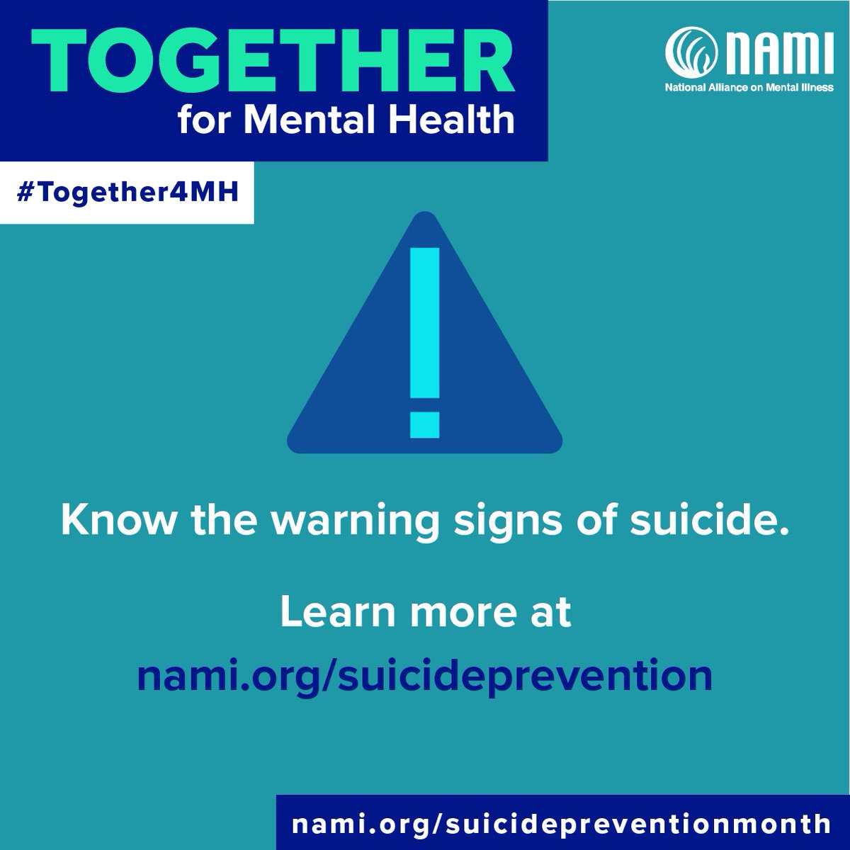 Suicidal thoughts, much like mental health conditions, can affect anyone regardless of age, gender or background. In fact, suicide is often the result of an untreated mental health condition. Suicidal thoughts, although common, should not be considered normal.

#SuicidePrevention
