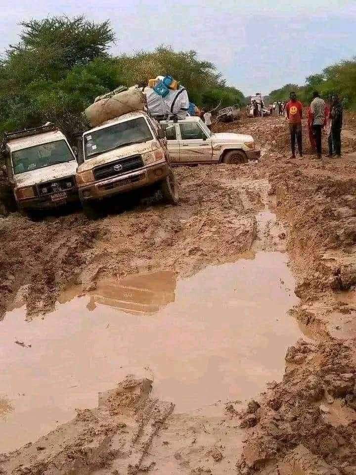 This is the road from Juba to Rumbek -Wau. Apparently becoming impassable.