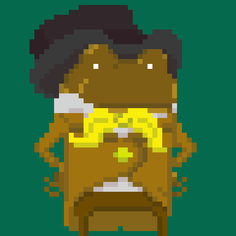 land_froggy's tweet photo. Frogland inhabitant #1187 from the Fly Rink Combining Machine!
#nftcommunity #nft #nftart #nftcollector #frogland #ffr #froglandflyrink #pixelart #crypto #cryptoart #nftdrop #nfts #pfp
 28-Sep, 6:2PM https://t.co/VZ4hFrY24L