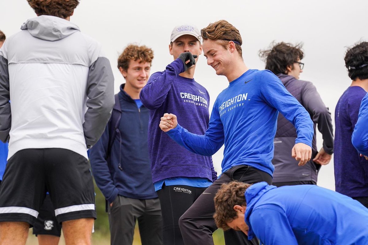 CreightonXC's tweet photo. That race week feeling 🙌😄

#GoJays #CUXC #EyesUp https://t.co/2mW9gJAkVa