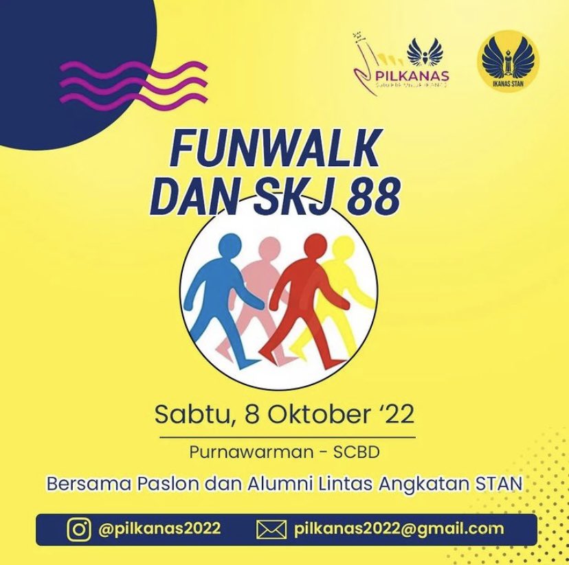 ikanasstan's tweet photo. Mengusung tema Fun, Nostalgic, Solidarity, PILKANAS menghadirkan beragam kegiatan untuk memeriahkan sekaligus menjadi ajang temu akrab Alumni Lintas Angkatan STAN dengan para calon Ketua dan Wakil Ketua Umum IKANAS STAN.

Catat tanggalnya Dan tunggu info selanjutnya untuk ikutan! https://t.co/Yp3I9T4DT1