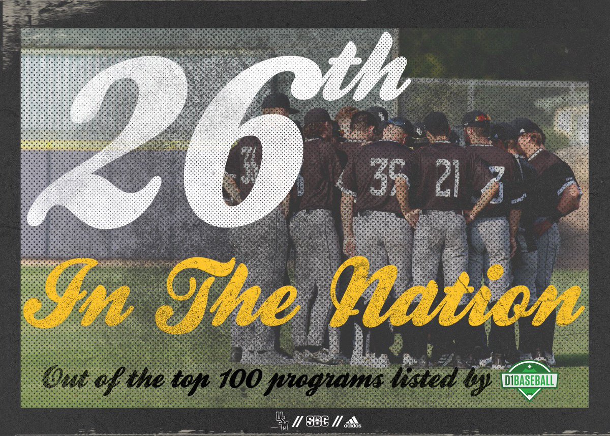 SouthernMissBSB's tweet photo. The program was picked at No. 26 of the Top 100 programs today by @d1baseball. Special thanks to all of our players over the years that have help build our program into one of the nation’s best. 

#EverythingMatters | #SMTTT https://t.co/4PwOIZtsPH