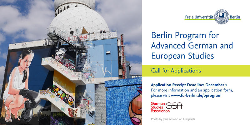 The #BerlinProgram for Advanced German and European Studies is soliciting applications for its 2023/24 fellowship competition.
<a href="/FU_Berlin/">Freie Universität</a>
fu-berlin.de/en/sites/bprog…
Application deadline: December 1