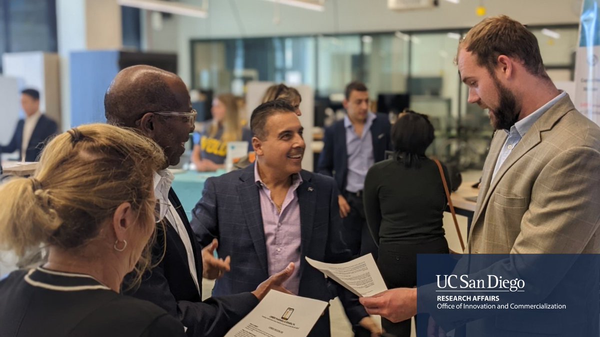 The Innovation Group of UC Regents toured the Design and Innovation Building. Pictured from left to right is Regent Sandra Timmons, Provost and Executive VP for Academic Affairs Michael Brown, Regent Jose Hernandez and Co-Founder Joshua Pelz of LIMBER Prosthetics &amp; Orthotics, Inc