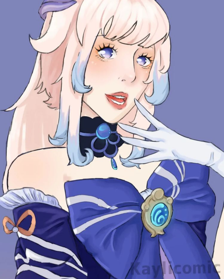 KayliComic's tweet photo. a drawing of sangonomiya kokomi i made <33 #art #Genshinlmpact #Genshin https://t.co/O0cdFTGOzP