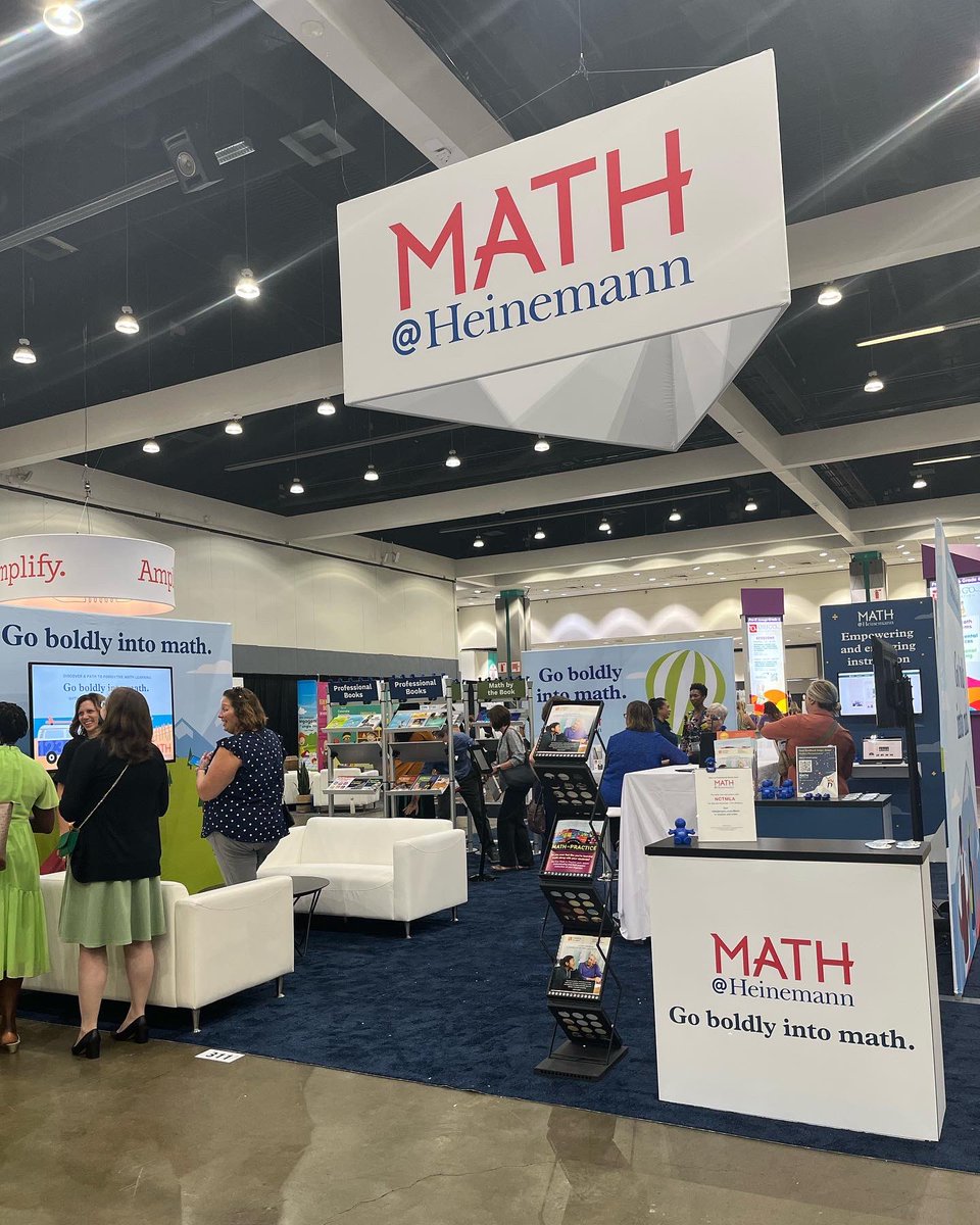 HeinemannPub's tweet photo. Weโre here and ready to meet you! ๐ค #NCTMLA22 #MathAtHeinemann #mymathhero https://t.co/ZicQSfInL5