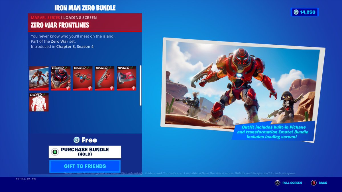TheRealNikolaou's tweet photo. Looks like they kept the #ISSUE5 wallpaper exclusive by releasing another wallpaper in the #Fortnite store.. for those who redeemed and for those who will redeem Iron-Man Zero, the store added wallpaper is completely free! https://t.co/cajET6oVse