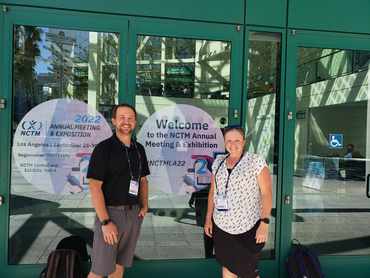 KGruizenga's tweet image. #mctmmath #NCTMLA22 @jwbrackney @fishpher NCTM!!