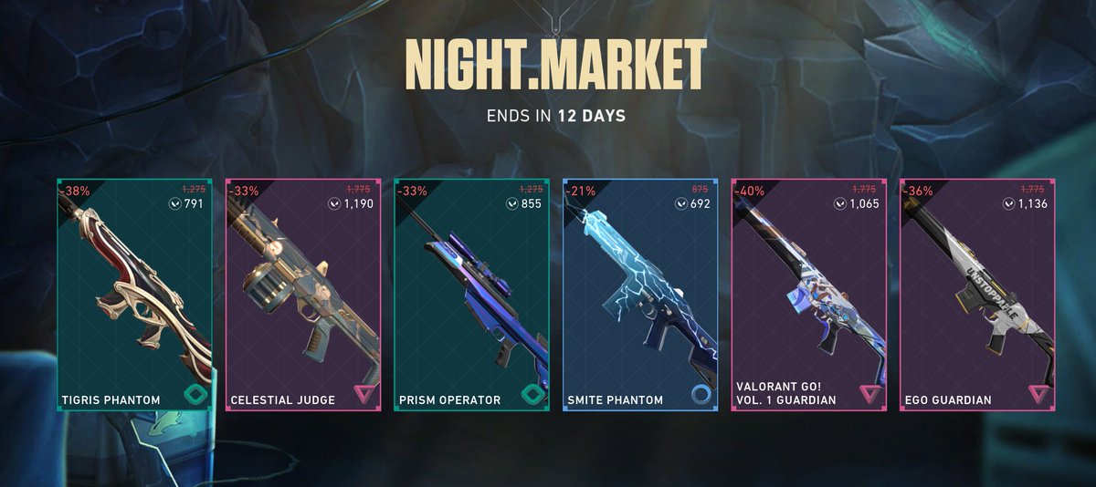 The Night Market is back!

What did everyone get?

#VALORANT