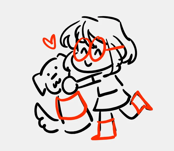 hug for my service dog, Tiny 