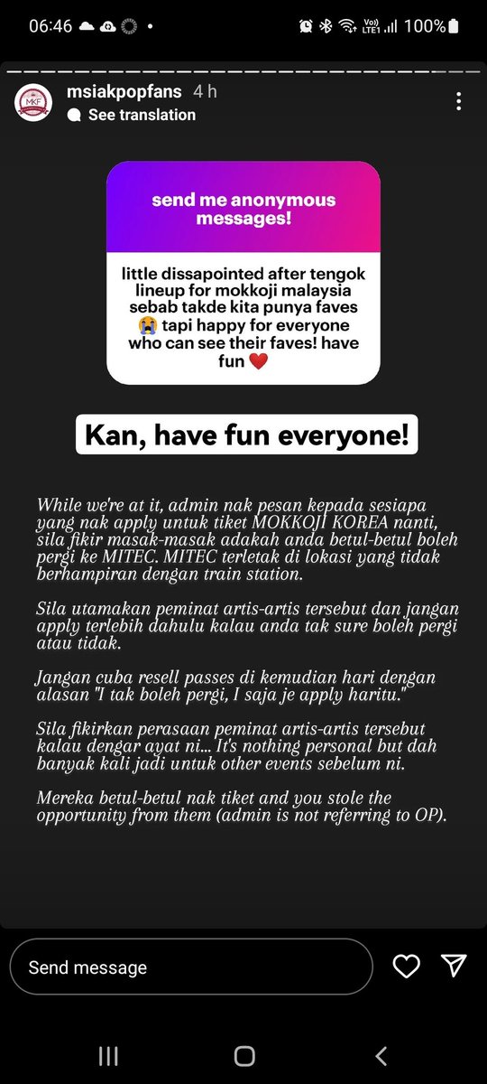 diasangpujangga's tweet photo. Thanks for the advice @msiakpopfans https://t.co/VVrFRGAd0C