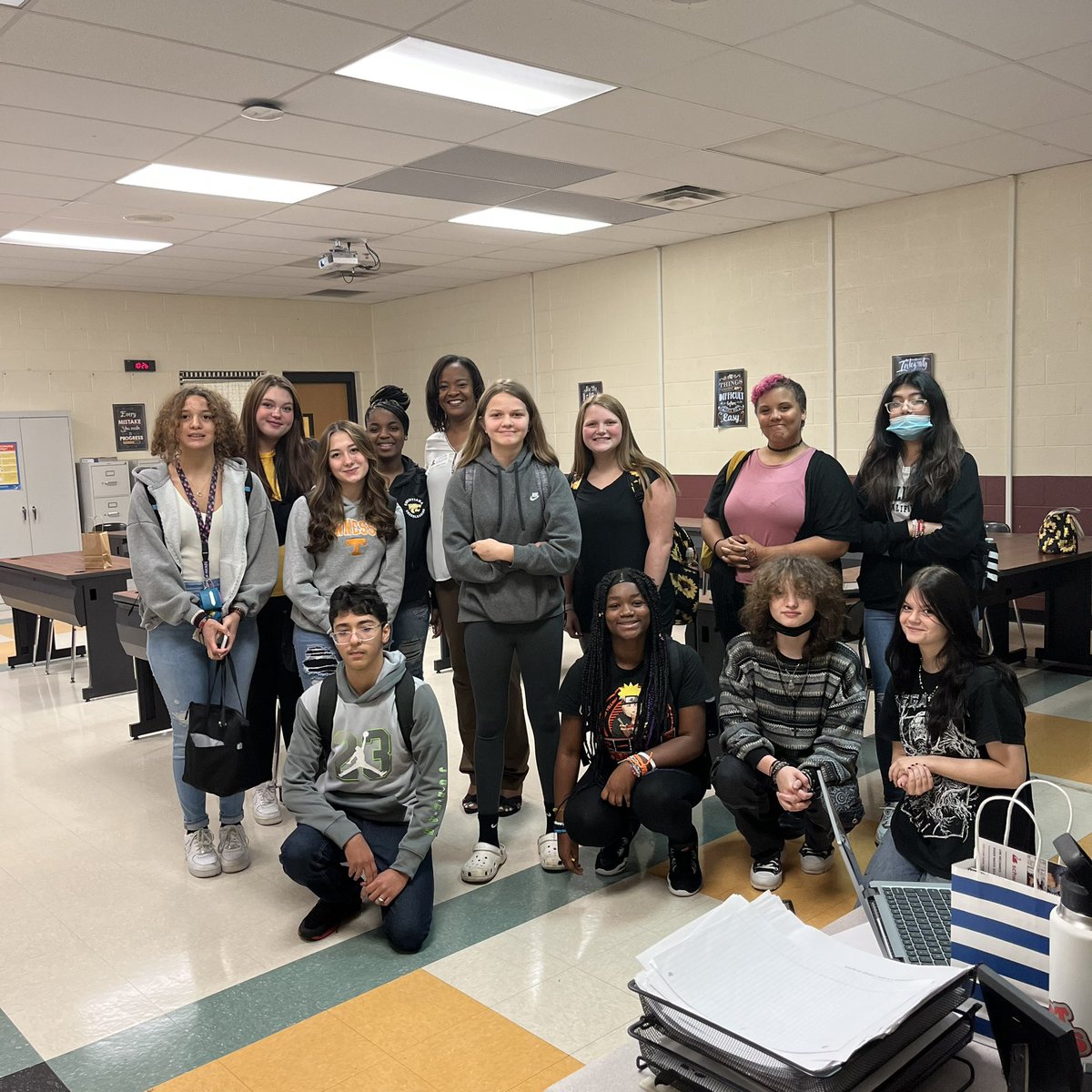 Thank you Mrs. Upshaw and Schwan Cosmetics for speaking to my students about the manufacturing industry! <a href="/chmscougars/">Christiana Cougars</a>