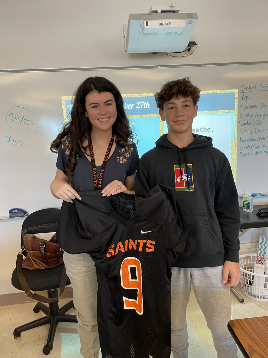 Thanks Ms.faker for always being such a great teacher. <a href="/CoachPossley/">Nolan Possley</a> <a href="/stcefbparents/">Saints</a> #thankyouSTCEstaff