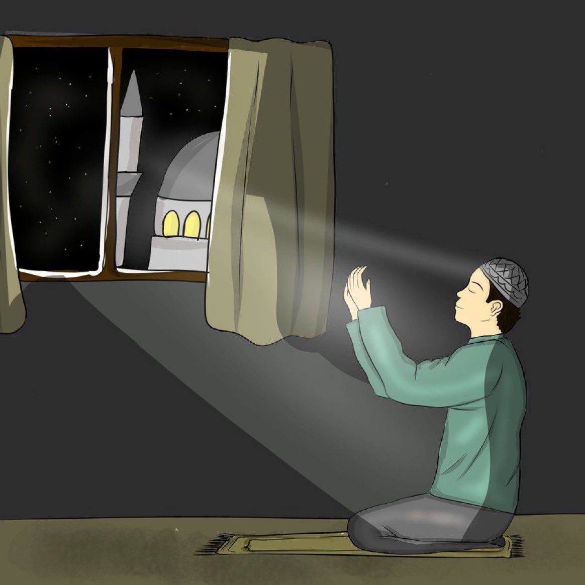 "صلاة الفجر لا يُدركها إلا قلب أحبه الله وأحب لقائه "🖤.