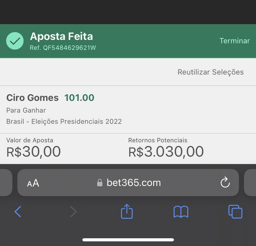luismoreiradc's tweet photo. Odd do Ciro Gomes está 101,00, se o Ciro ganhar o Bet365 vai fazer a maior distribuição de renda da história https://t.co/KD0ErmP8f0