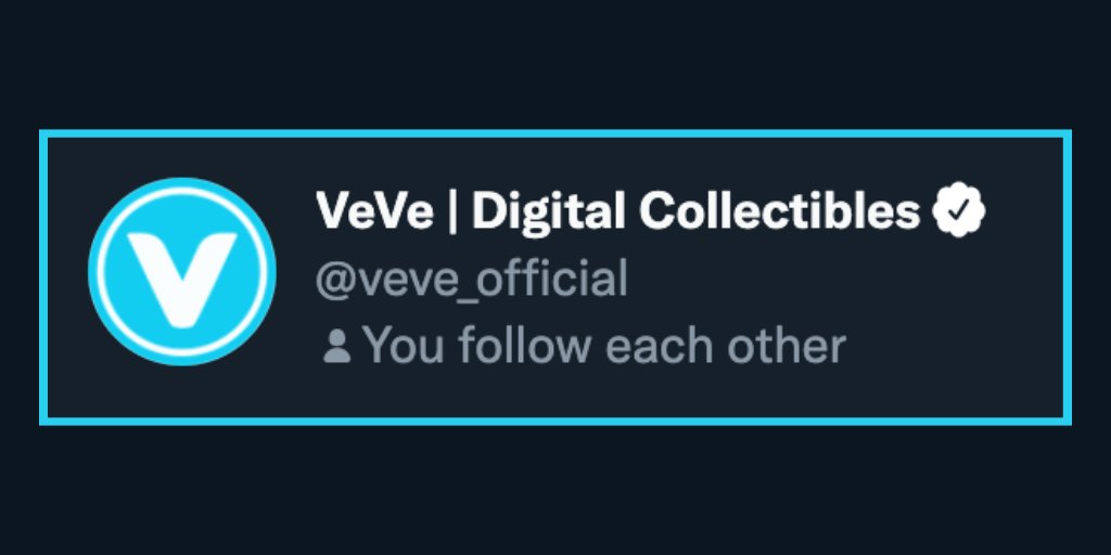 gastouu's tweet photo. VeVe is (finally) officially verified on Twitter https://t.co/RdlFFFIunb