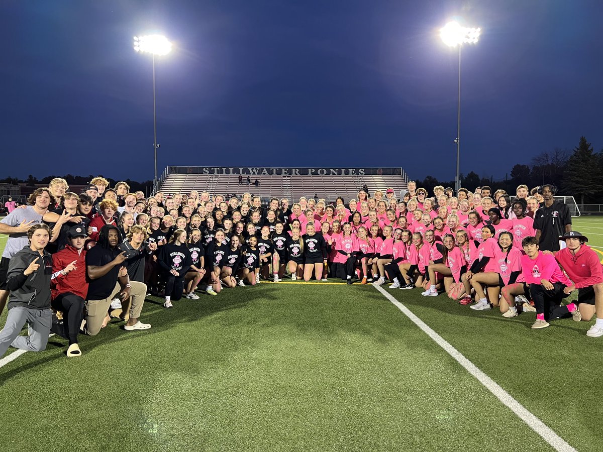 Ponies_Football's tweet photo. 2022 Stillwater Ponies Powderpuff Football Game: Seniors 20 - Juniors 8 #ponypride https://t.co/w2TmG4pk82