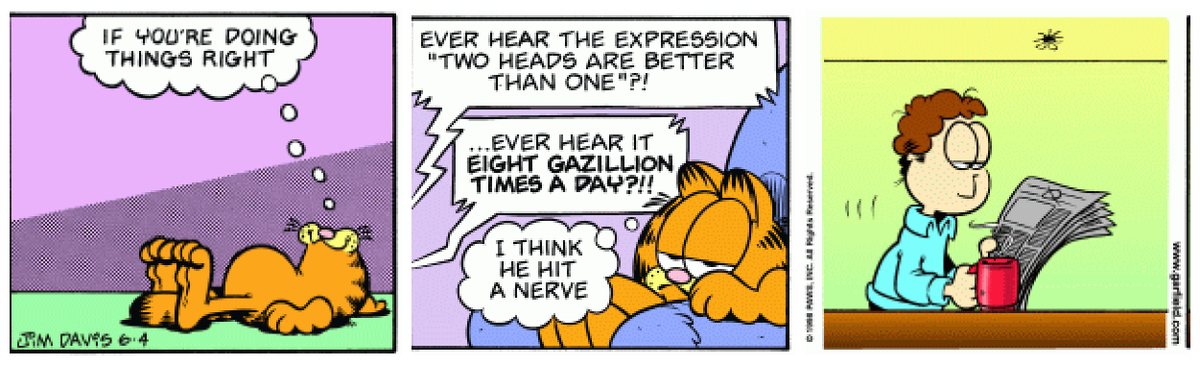 RandomizedGarf's tweet photo. Randomized Garfield comic #17334 using True Random template https://t.co/hEACVJyGOM