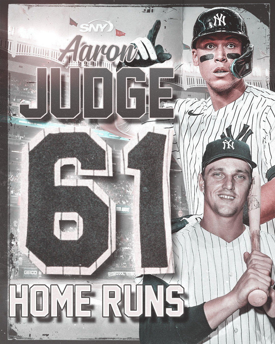 Roger Maris Jr on X: I posted this tweet below on 8/6/20 and it's  interesting that Judge is chasing down home runs #61 and #62. What if he  hits #62 and more.