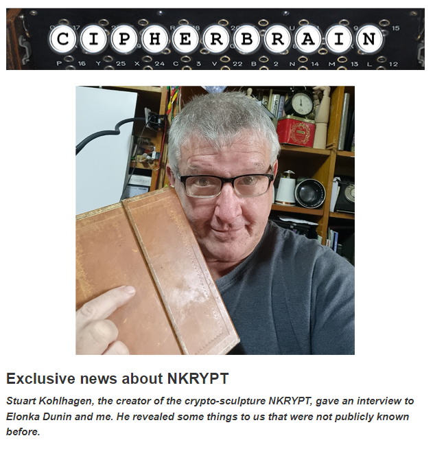 TheScienceNomad's tweet photo. #NKRYPT - my public #encryption sculpture outside @Questacon is almost 10 & < half of the #codes and #ciphers have been #decoded. This week I spoke to two of the worlds great #Cryptographers @ElonkaDunin & @KlausSchmeh to drop some hints. https://t.co/nJhXgjfevO
#brain #STEM https://t.co/dAmqjXhSLd
