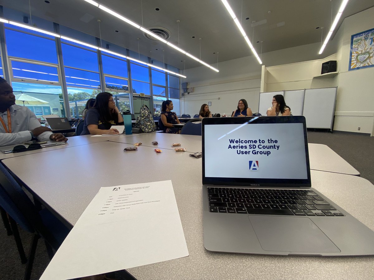 Aeries_Ben's tweet photo. Great collaboration at the San Diego County @AeriesSIS User Group! We love our San Diego Districts! https://t.co/HHdXSPHVBJ