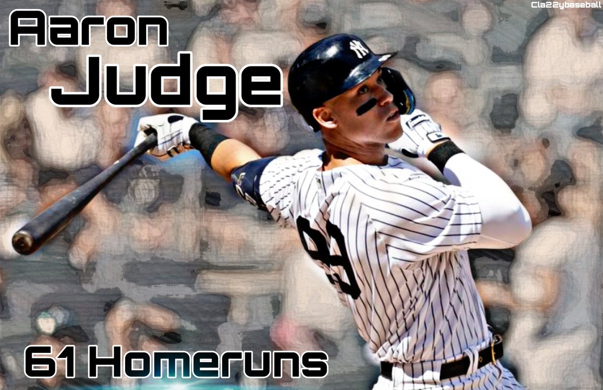 JUDGE TIES ROGER MARIS WITH 61 HOMERUNS IN A SEASON! #ALLRISE #REPBX