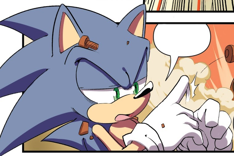 "Just one of 'em. Humans are actually pretty cool. Just that the bad ones kinda suck."

"For example, Eggman. That's the dude I was talking about earlier."