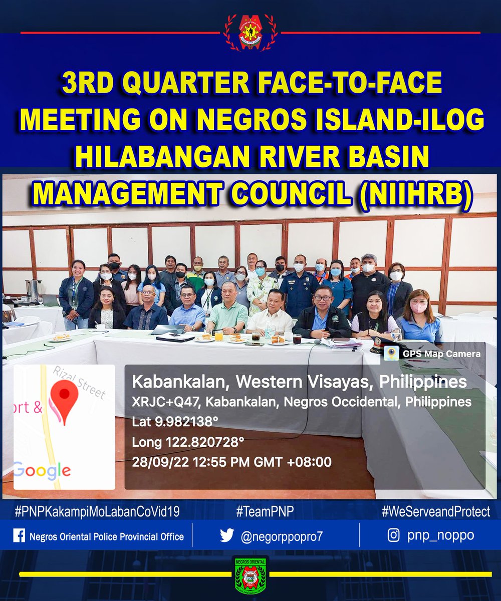 negorppopro7's tweet photo. On or about 9:00 AM of September 28, 2022, PLTCOL ROLAND DS LAVISTO, Chief PCADU NOPPO and with the Team PCADU, under the direct supervision of PCOL JONATHAN D PINEDA, OIC, attended the 3rd Quarter Face-to-Face meeting. https://t.co/2zFLxqYeWx