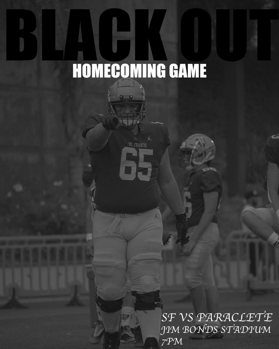 Homecoming game!! Show up in all black!!