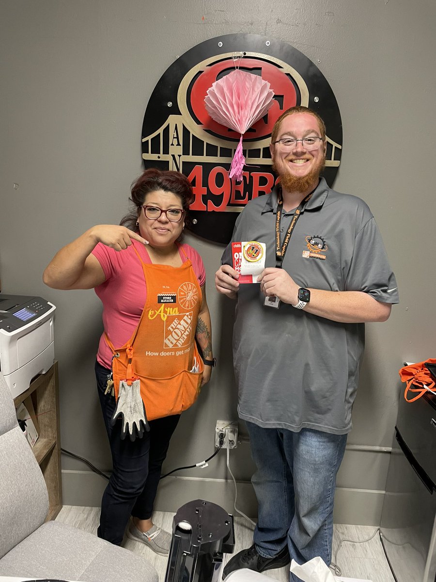 11 Years yesterday with Home Depot!!! Thanks <a href="/Annis_perez10/">Ana L Perez</a> and Hobbs team for my anniversary gift!!