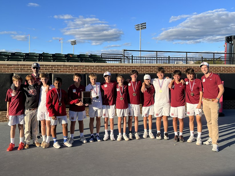 Completing their undefeated season, the MBA JS tennis team captured the HVAC crown today and successfully defended their title. Every MBA player contributed at least 1 point to the effort—a true team win.