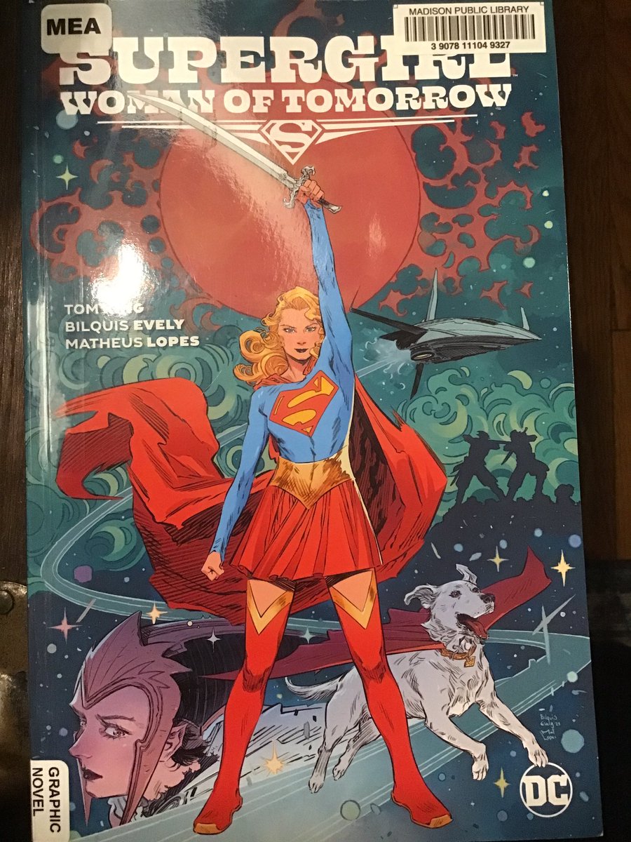 cbworm's tweet image. Forgot to mention, I started reading Supergirl: Woman of Tomorrow. Digging the art!