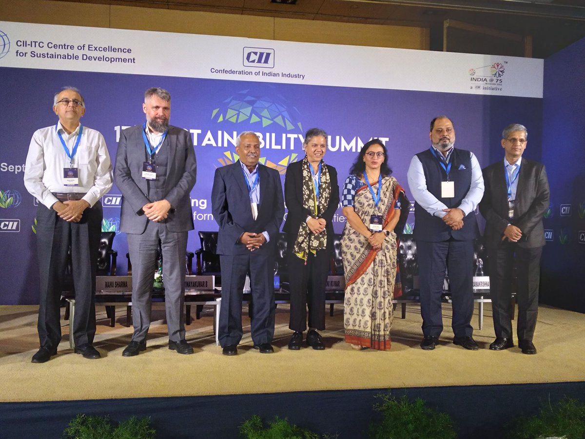 Privileged to be a panelist at CII ITC sustainability meet at New Delhi. #thooshan #cii #EuropeanUnion #sustainability #biodegradable