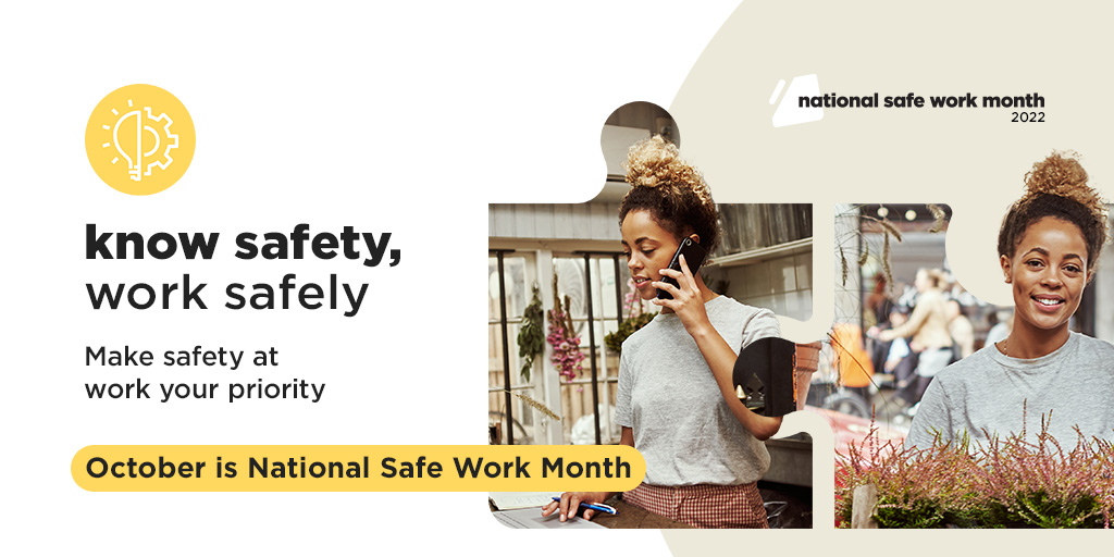 National Safe Work Month is here!
 
This October, we want work places across the country to prioritise safety, especially when working at heights.

Know Safety, Work Safely.