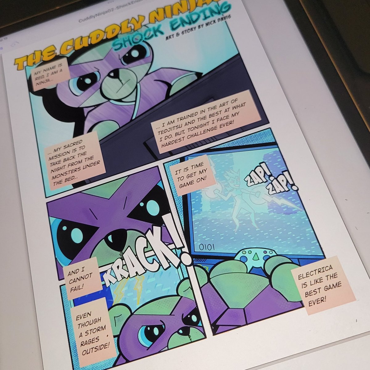 alt_world's tweet photo. Here is a good story to end the day on.
My Editor reported my Cuddly Ninja story, in my next Hero Ted book, made her laugh out loud until her belly hurt π
Nailed it! π
#comics #ninjas #comicbooks #heroted #nightguardians https://t.co/fCXFMkx7OS