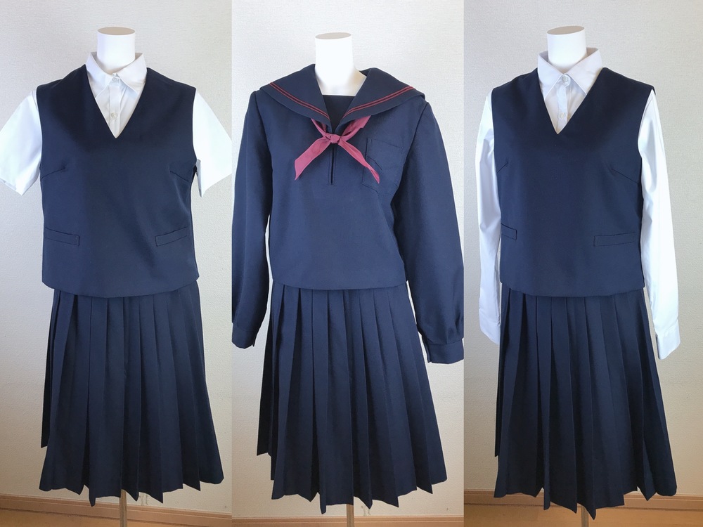 北海道 札幌市立もみじ台中学校 夏冬一式セット 旧制服が出品されまし