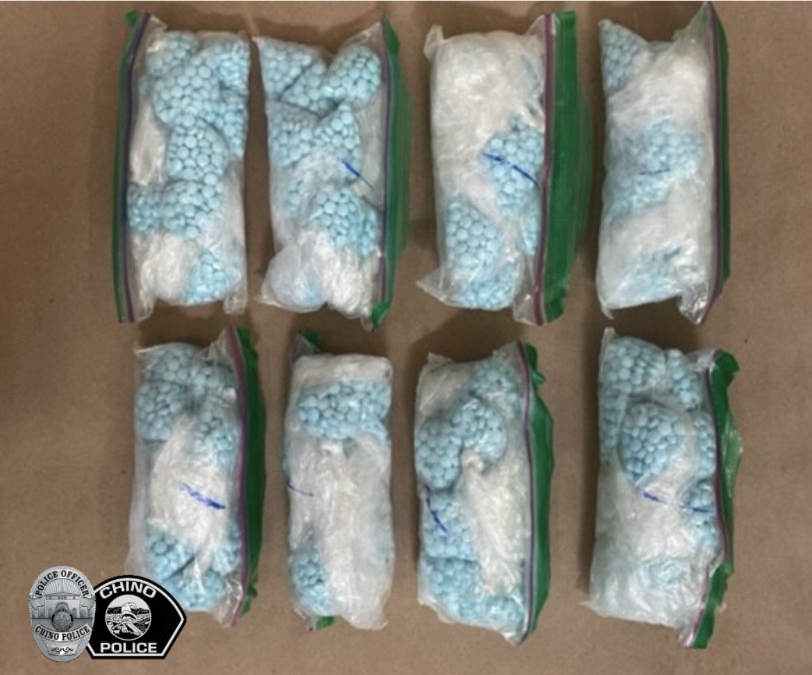 Our Investigators in partnership with the US Postal Inspection Service served search warrants in Chino and Covina related to an ongoing narcotics investigation. They located 8,000 fentanyl pills that have a street value of about $80K. Great job by all of the Investigators!!