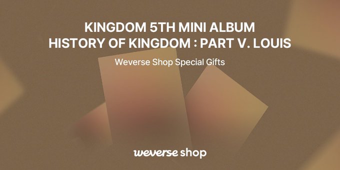 #KINGDOM 5th MINI ALBUM『History Of Kingdom : Part Ⅴ. Louis』 