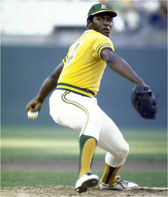 9/28/75 Vida Blue, Glenn Abbott, Paul Lindblad and Rollie Fingers of #DrumTogether combine to no-hit #GoHalos, 5 - 0, on the final day of the season.
