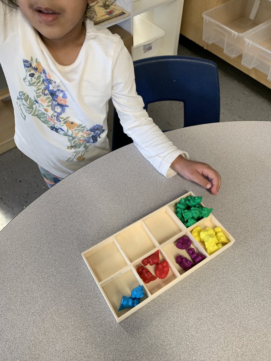 kindie17's tweet image. Our friends have been exploring materials and looking at ways they can organize them. Some are sorting by colour, size and type of animal @orioleparkjps @tdsb #mathiseverywhere #sortingfun
