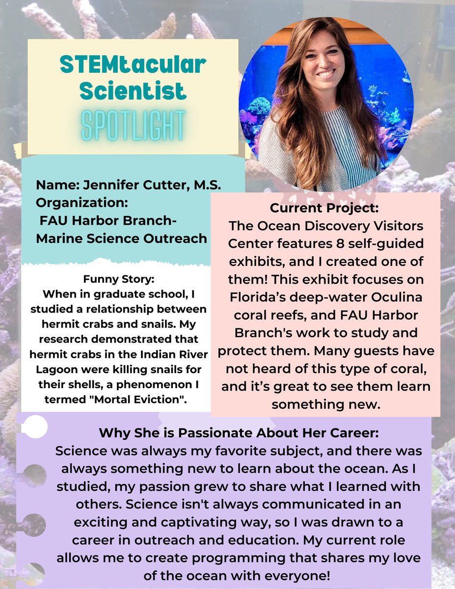 Here is our latest STEMtacular Scientist Spotlight featuring Jennifer Cutter!