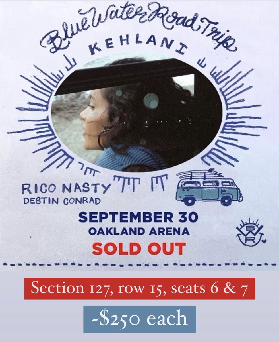 ShivaGotsJokes's tweet image. I’m selling two @kehlani tickets for this Friday’s sold out show at the Oracle Area in Oakland! Lemme know if you or someone you know who is trying to go. Upside, you’ll be sitting next to me. 😁 #Kehlani #OracleArena #BayArea #BlueWaterRoadTour