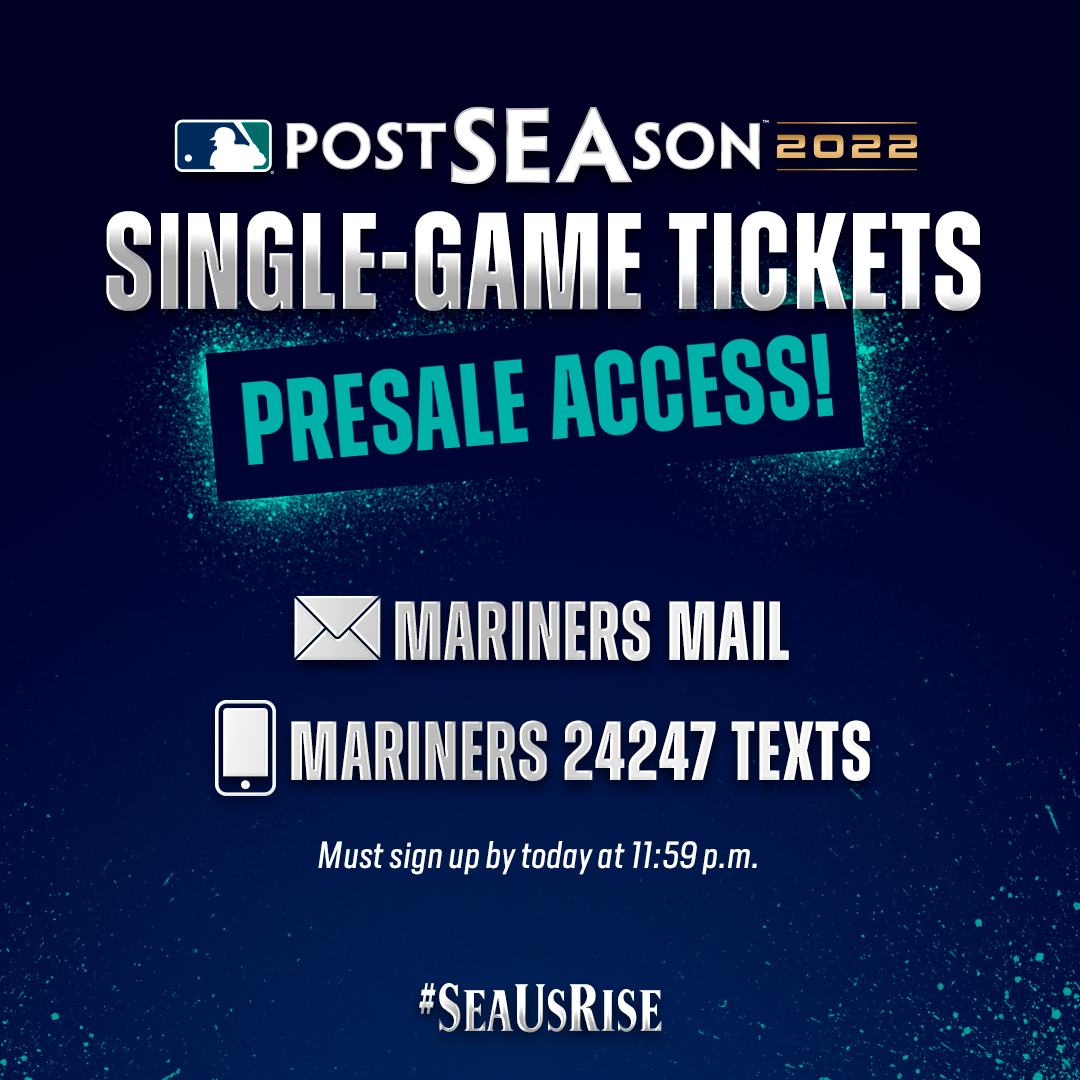 Seattle Mariners on Twitter "Just TWO hours left to secure priority