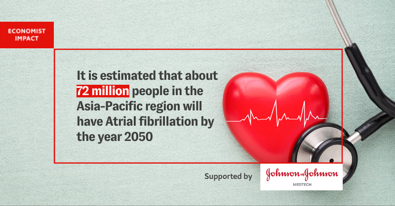 The prevalence of Atrial fibrillation is predicted to rise in the Asia-Pacific region. What can be done to ease the growing health and economic burden? Explore key policy takeaways: econ.st/3dQzBVe

#WorldHeartDay

Supported by <a href="/JNJMedTech/">Johnson & Johnson MedTech</a>