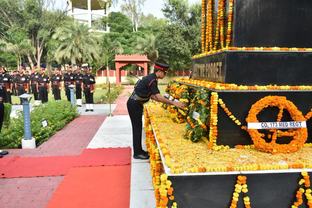 pro_defence's tweet photo. #VajraCorps @DefendersOfPunjab #PantherGunners celebrated #196thGunnersDay reaching out to veterans through bike rally, paid homage to fallen heroes at war memorial &amp; org tree plantation by young buds of #ASHASchool.
@adgpi @SpokespersonMoD @westerncomd_IA @DDNewslive @PIB_India https://t.co/VmJpeSTIl6