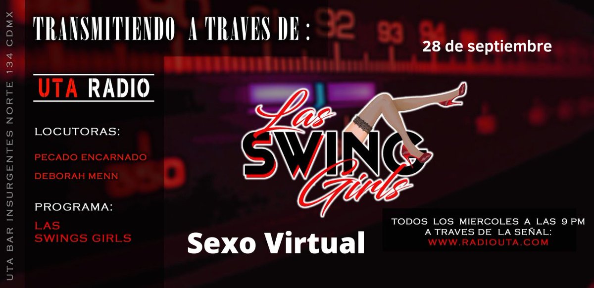 pecadoencarnado's tweet photo. Ya estamos #alaire con el tema #Sexovirtual por la frecuencia de @UtaRadioTw https://t.co/ytKVZJ21Ji