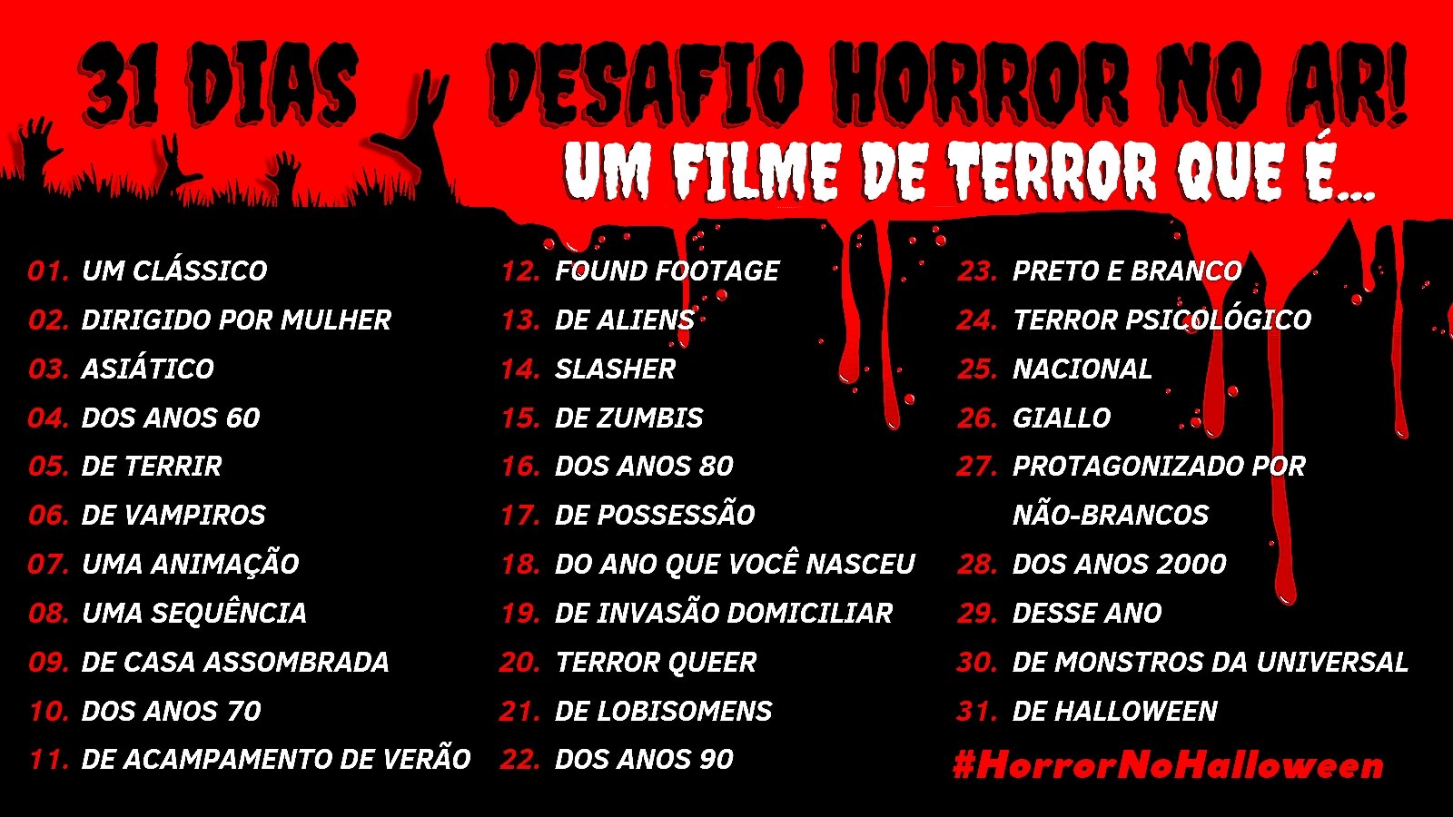 11 Filmes de Terror para o Halloween
