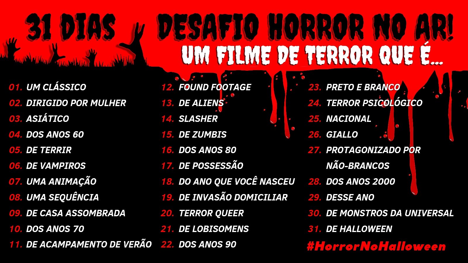 15 filmes de terror para ver neste Halloween