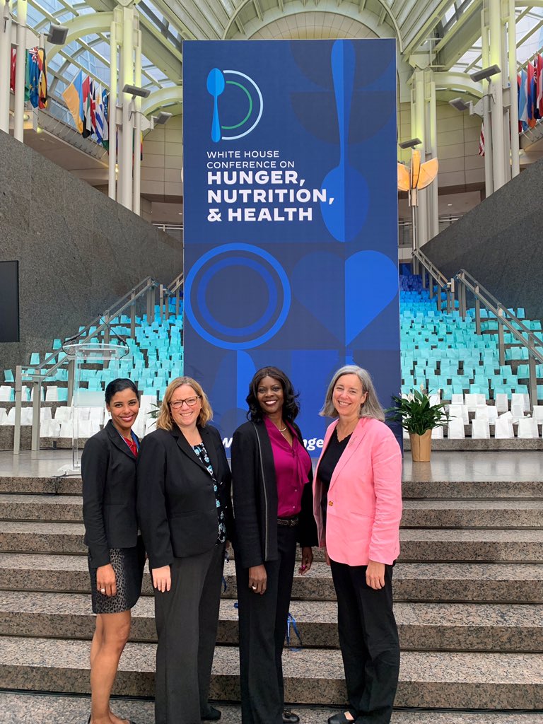 Inspired, energized, and ready to take action on hunger, nutrition, and health with my amazing colleagues at USDA in partnership with so many agencies, advocates, and leaders around the country. #WHConfHungerHealth